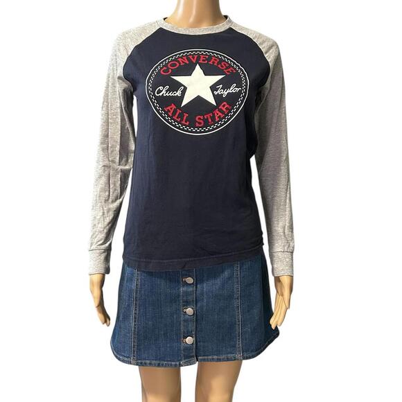 Converse Chuck Taylor Long Sleeve Tee - Unisex Casual Wear - Picture 2 of 6